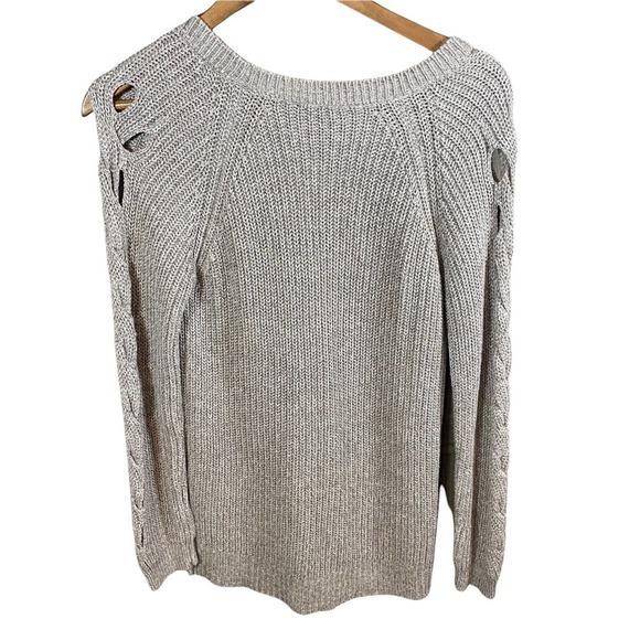 Lucky Brand Gray Knit long sleeve sweater women's size small - Picture 6 of 6